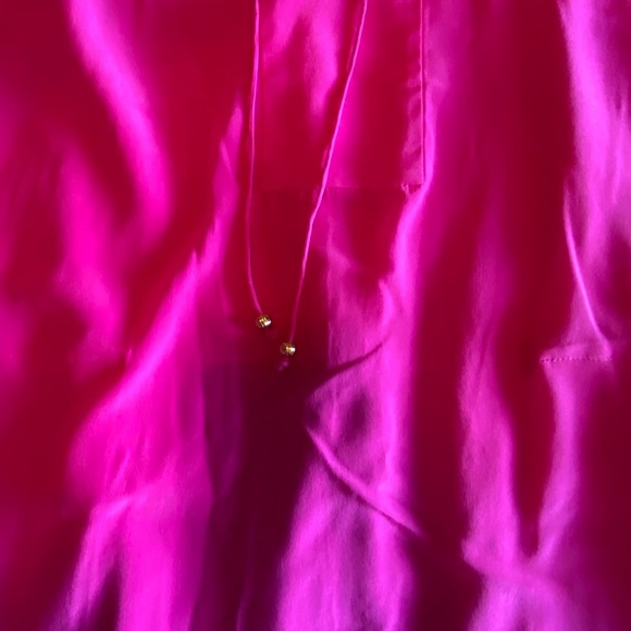 C. Wonder Bright Pink/Fuchsia Silk Dress with Slip - Picture 8 of 16